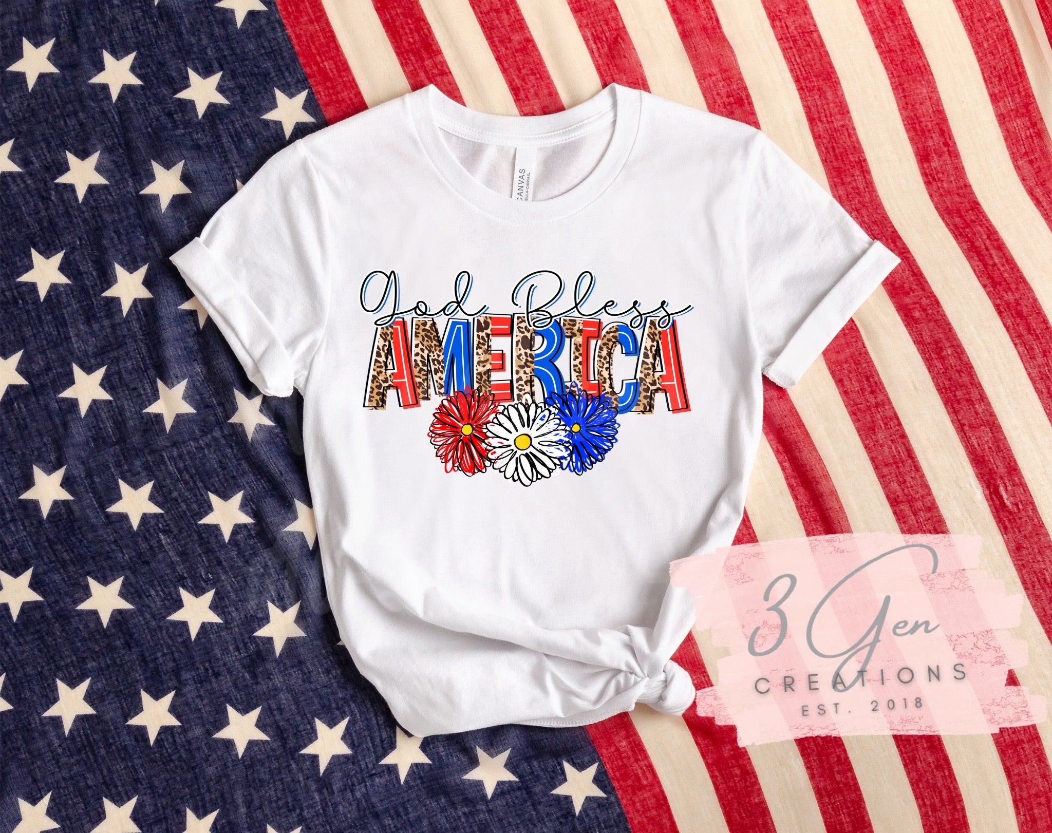 T-shirt Ample Femme 'Love USA' Avec Strass - Motif Drapeau God Bless America - Taille XL Neuf