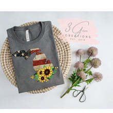 Load image into Gallery viewer, Michigan sunflowers and flag