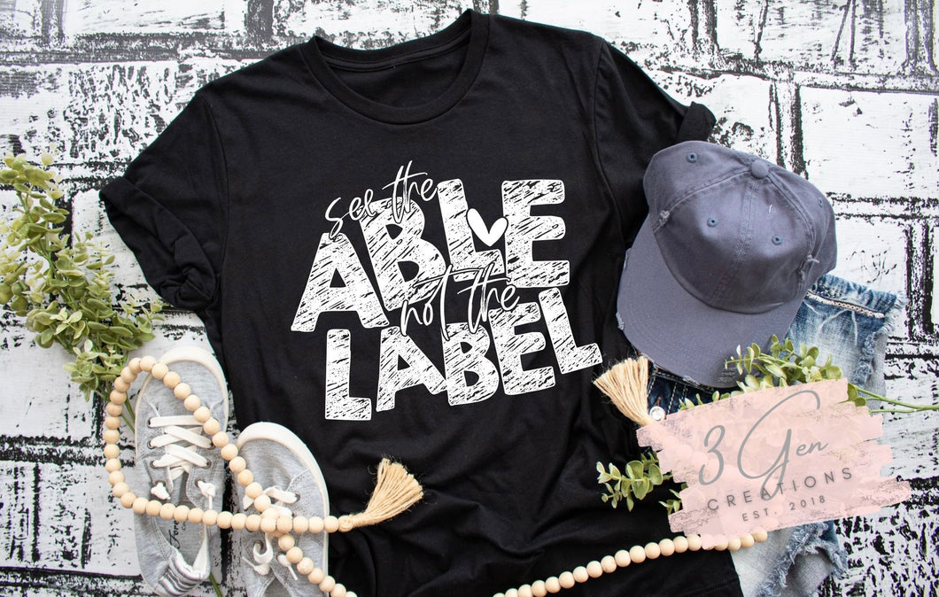 See the able not the label