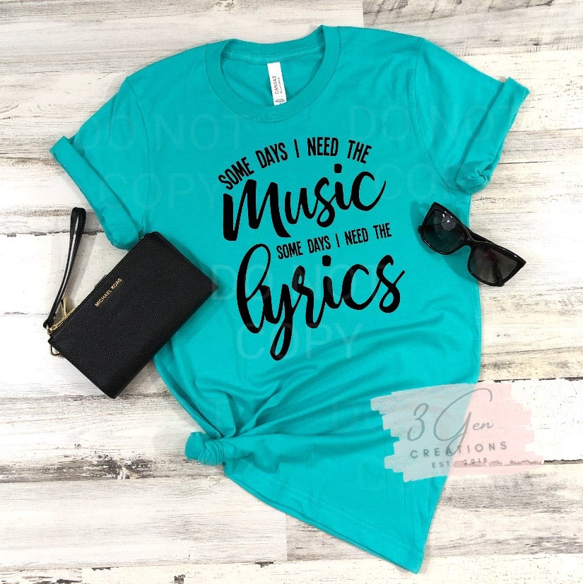 Somedays I need the music